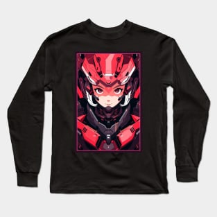 Anime Cat Girl | Quality Anime Design | Chibi Cat Girl Miaw | Manga Anime Art Long Sleeve T-Shirt